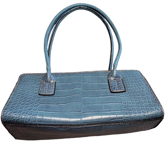 Tommy Hilfiger Purse MEDIUM SHOULDER BAG faux alligator career business core - Picture 3 of 13